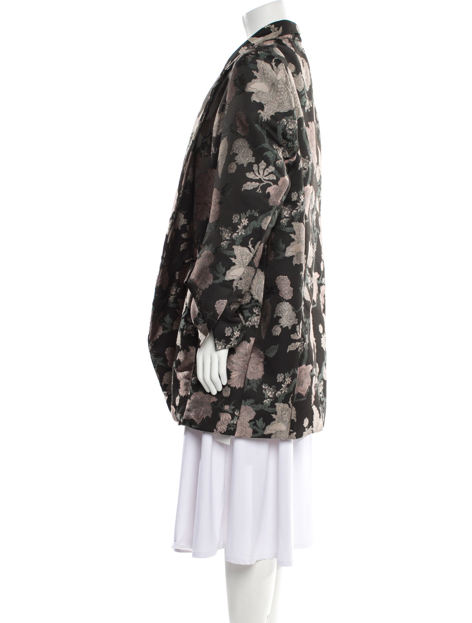 Sosken Floral Print Coat