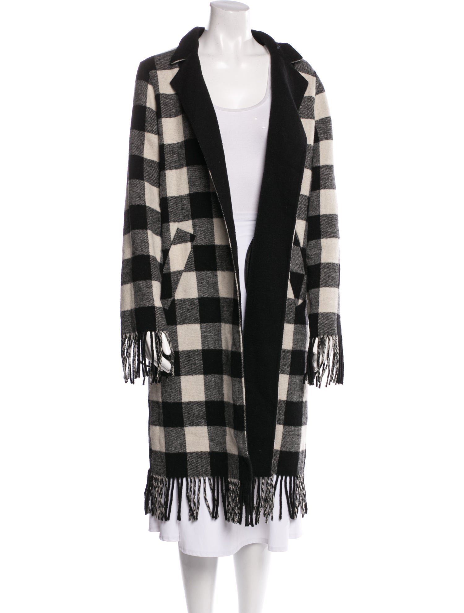 Sosken Wool Plaid Print Sweater