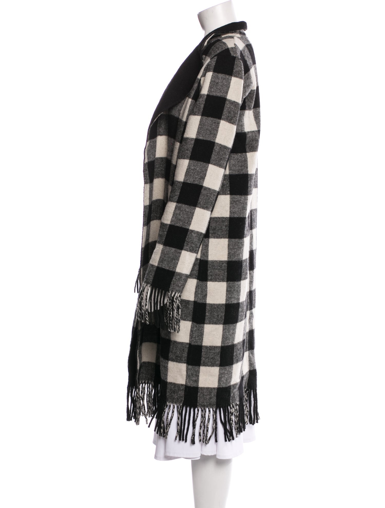 Sosken Wool Plaid Print Sweater