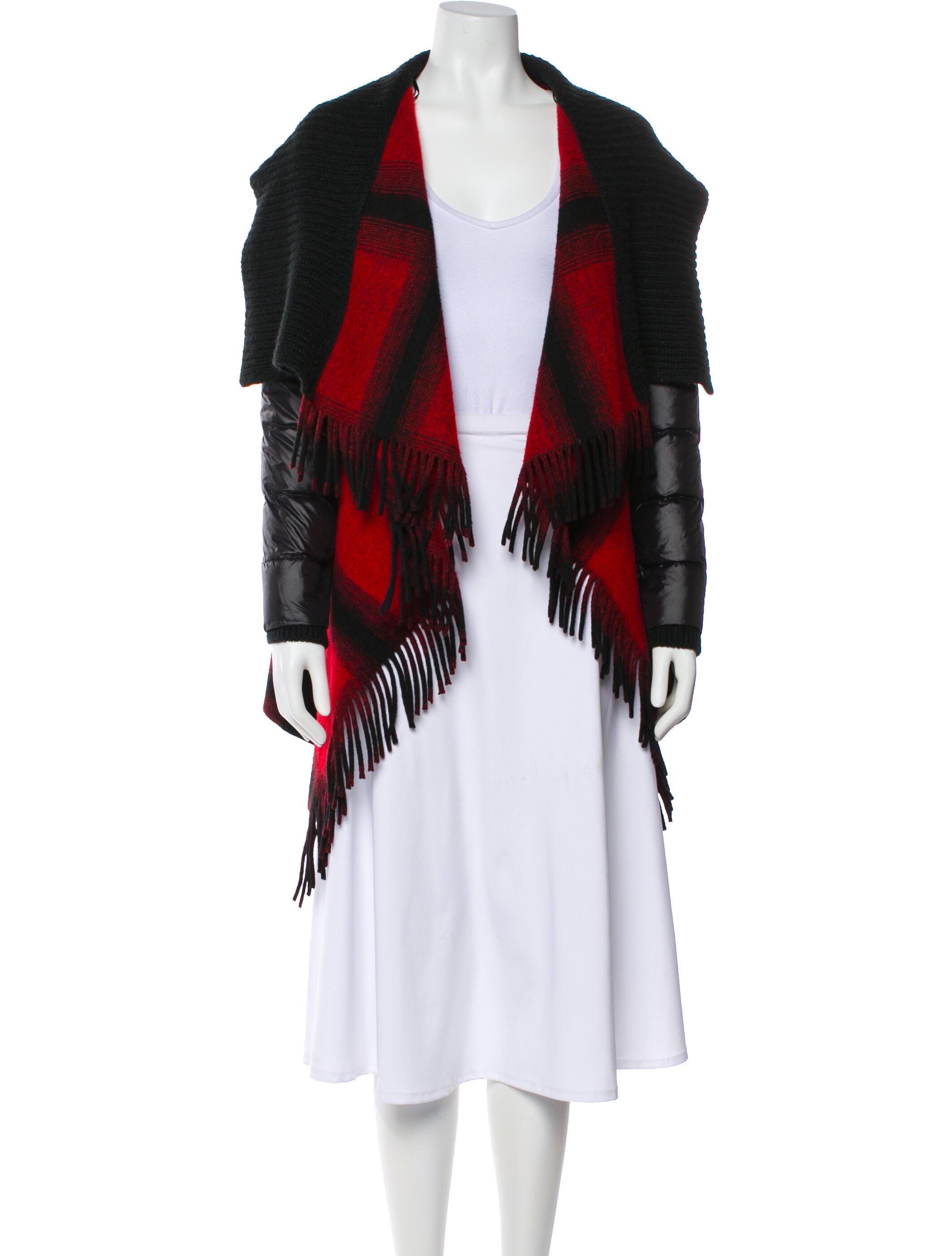 Sosken Plaid Print Down Jacket