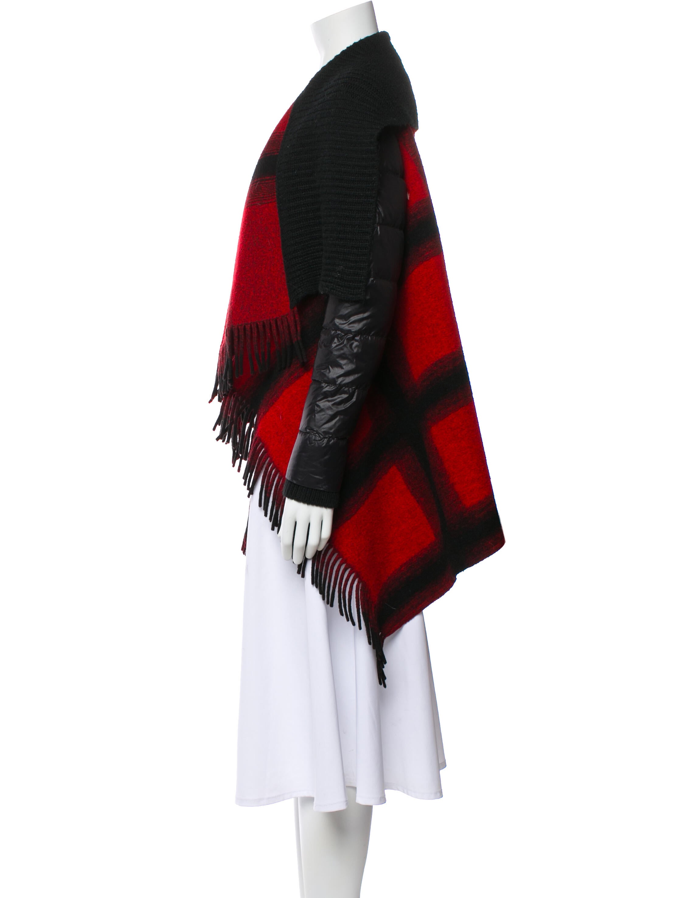 Sosken Plaid Print Down Jacket