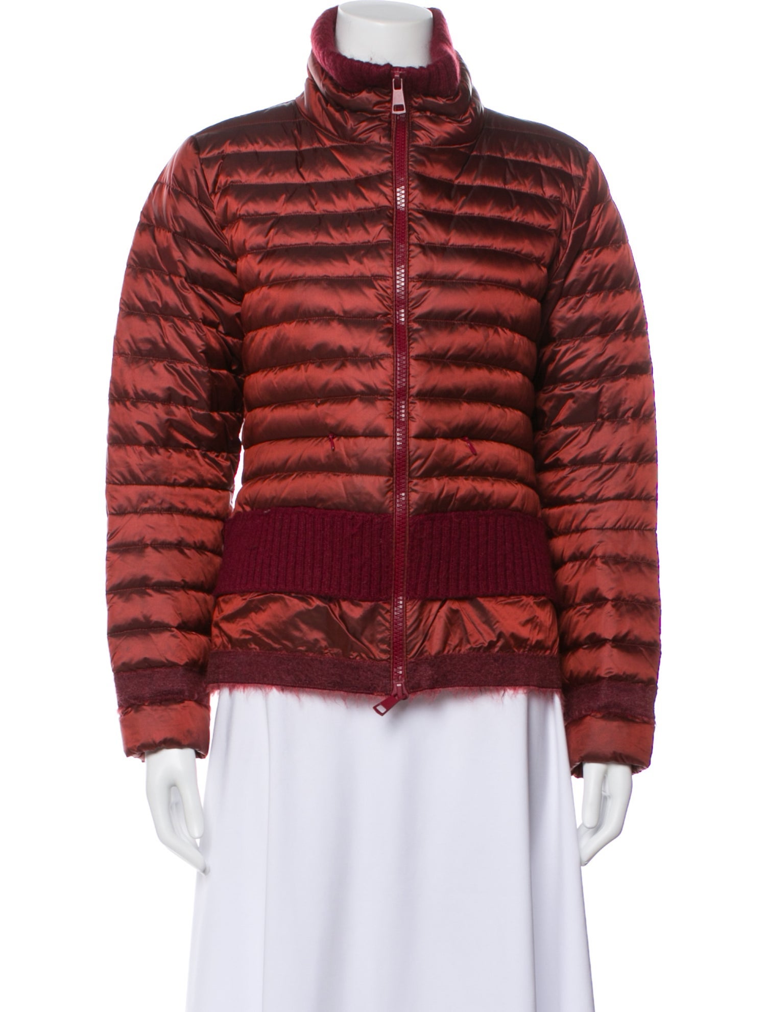 Sosken Nylon Striped Down Jacket