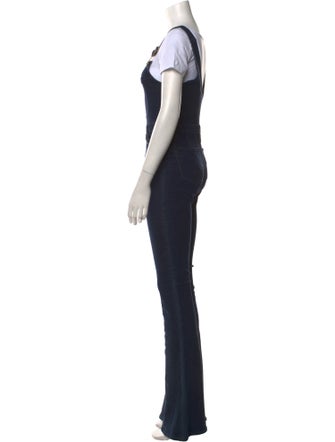 Second Skin Overalls Square Neckline Jumpsuit