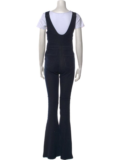 Second Skin Overalls Square Neckline Jumpsuit