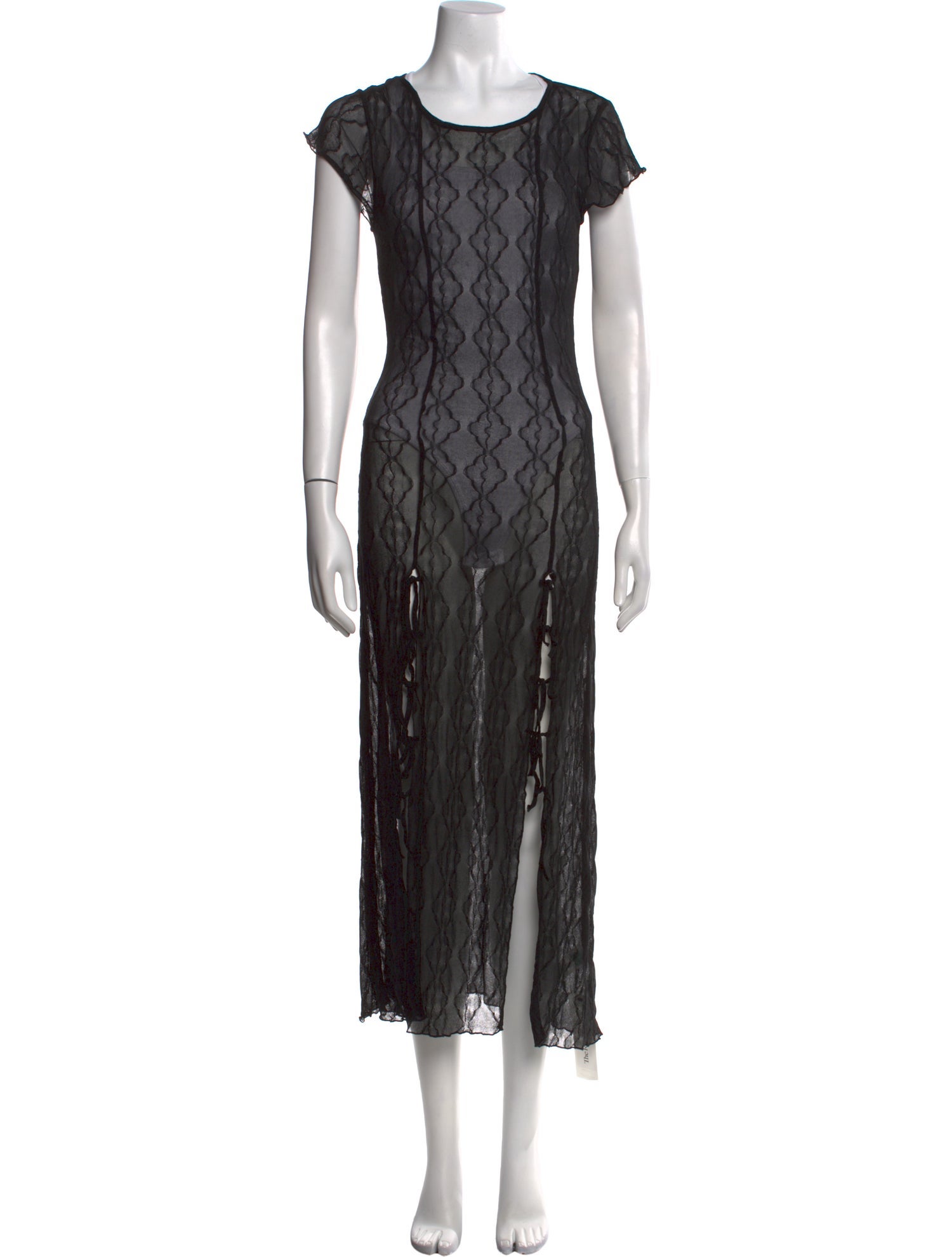 Second Skin Overalls Printed Long Dress