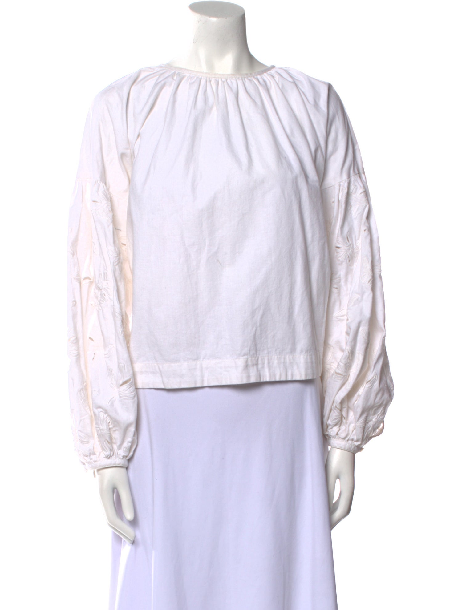 Skall Studio Bateau Neckline Long Sleeve Blouse