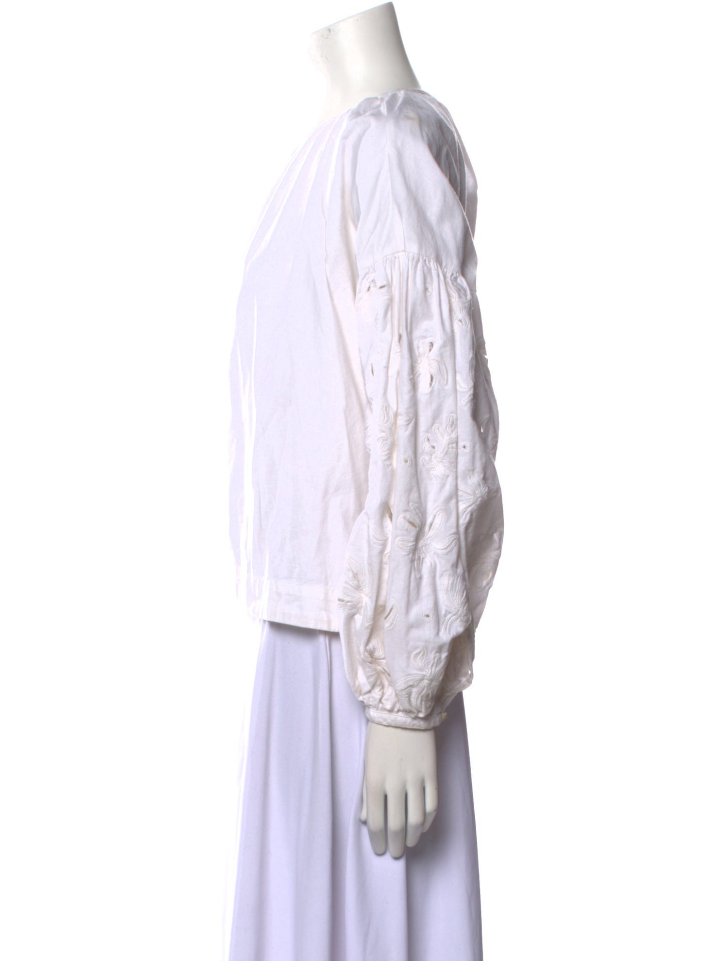 Skall Studio Bateau Neckline Long Sleeve Blouse