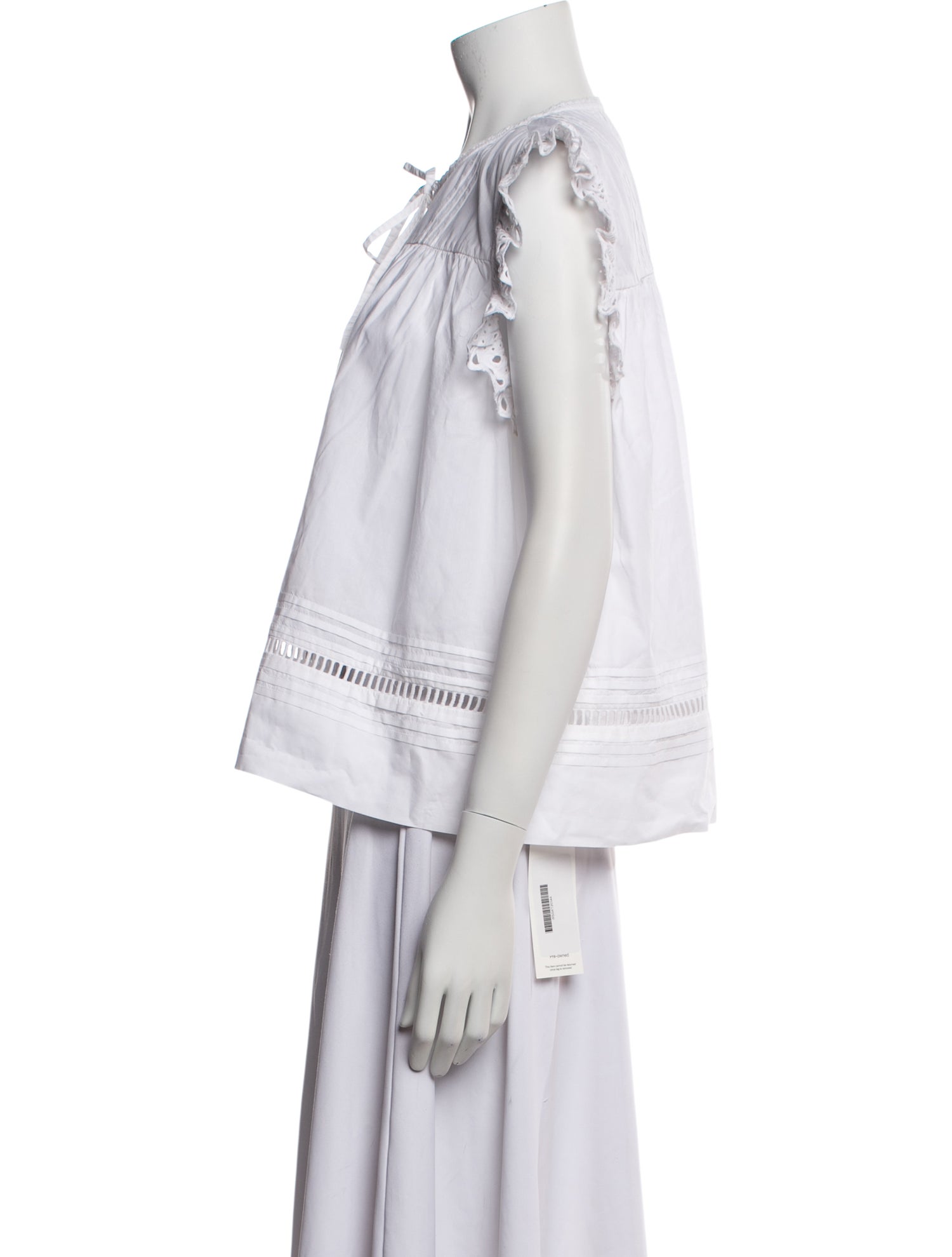 Skall Studio Mock Neck Short Sleeve Blouse