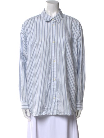 Skall Studio Striped Long Sleeve Button-Up Top