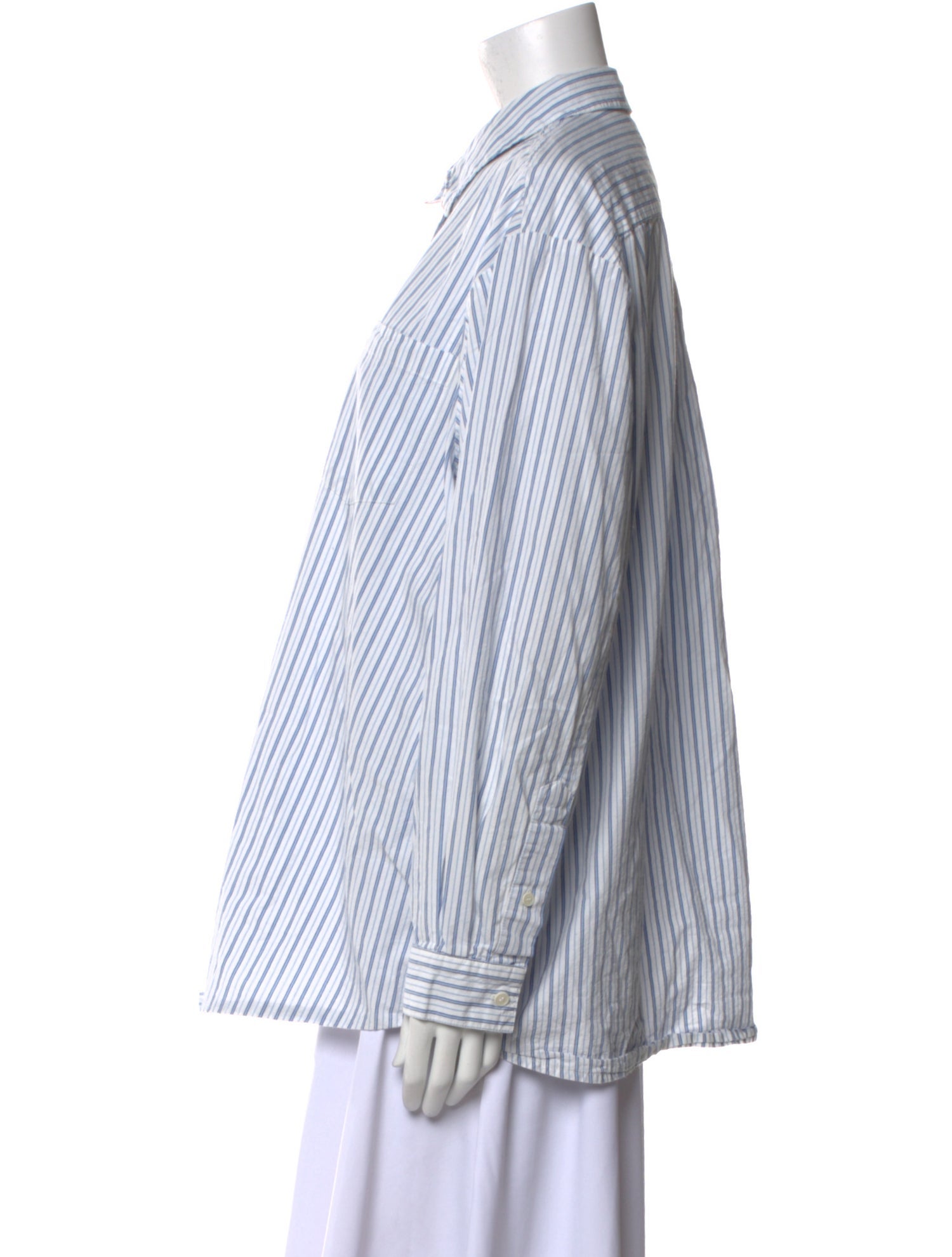 Skall Studio Striped Long Sleeve Button-Up Top
