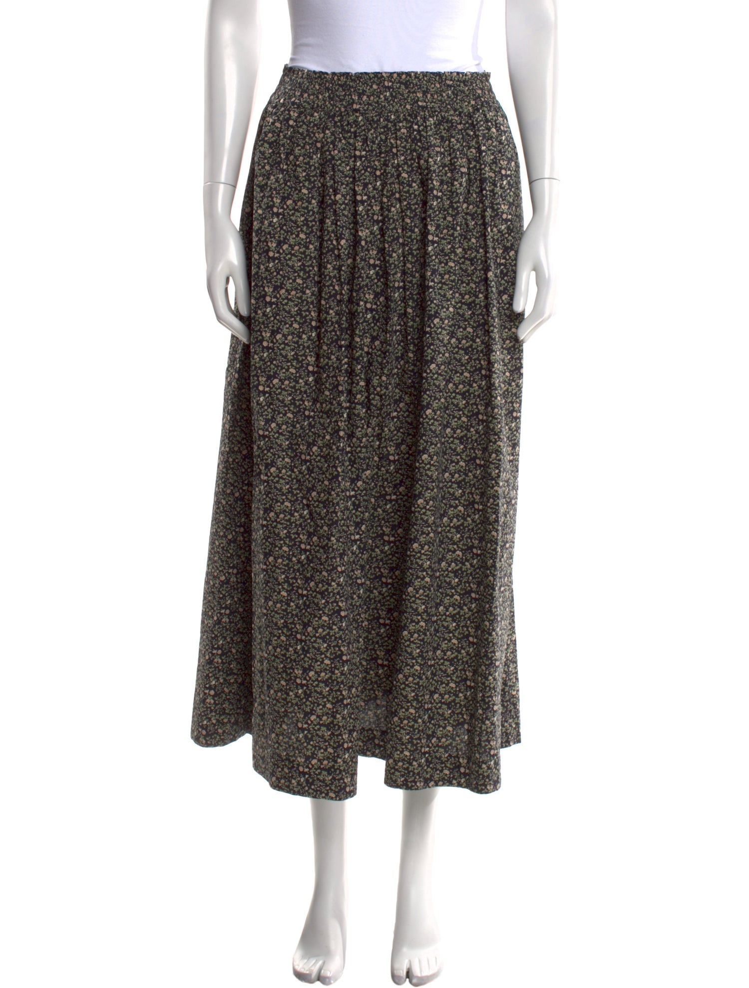 Skall Studio Floral Print Midi Length Skirt