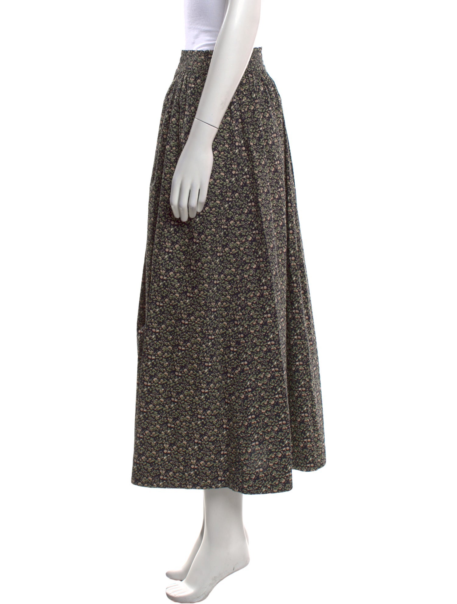 Skall Studio Floral Print Midi Length Skirt