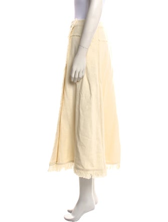 Skall Studio Raw-Edge Trim Midi Length Skirt