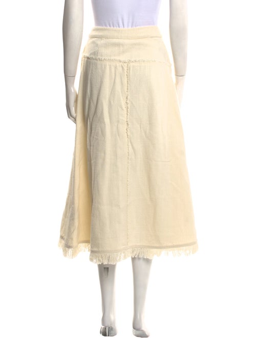 Skall Studio Raw-Edge Trim Midi Length Skirt