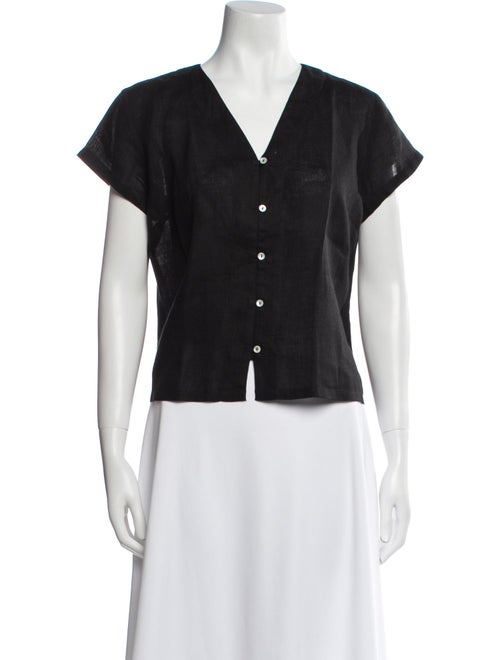 Skall Studio Linen V-Neck Top