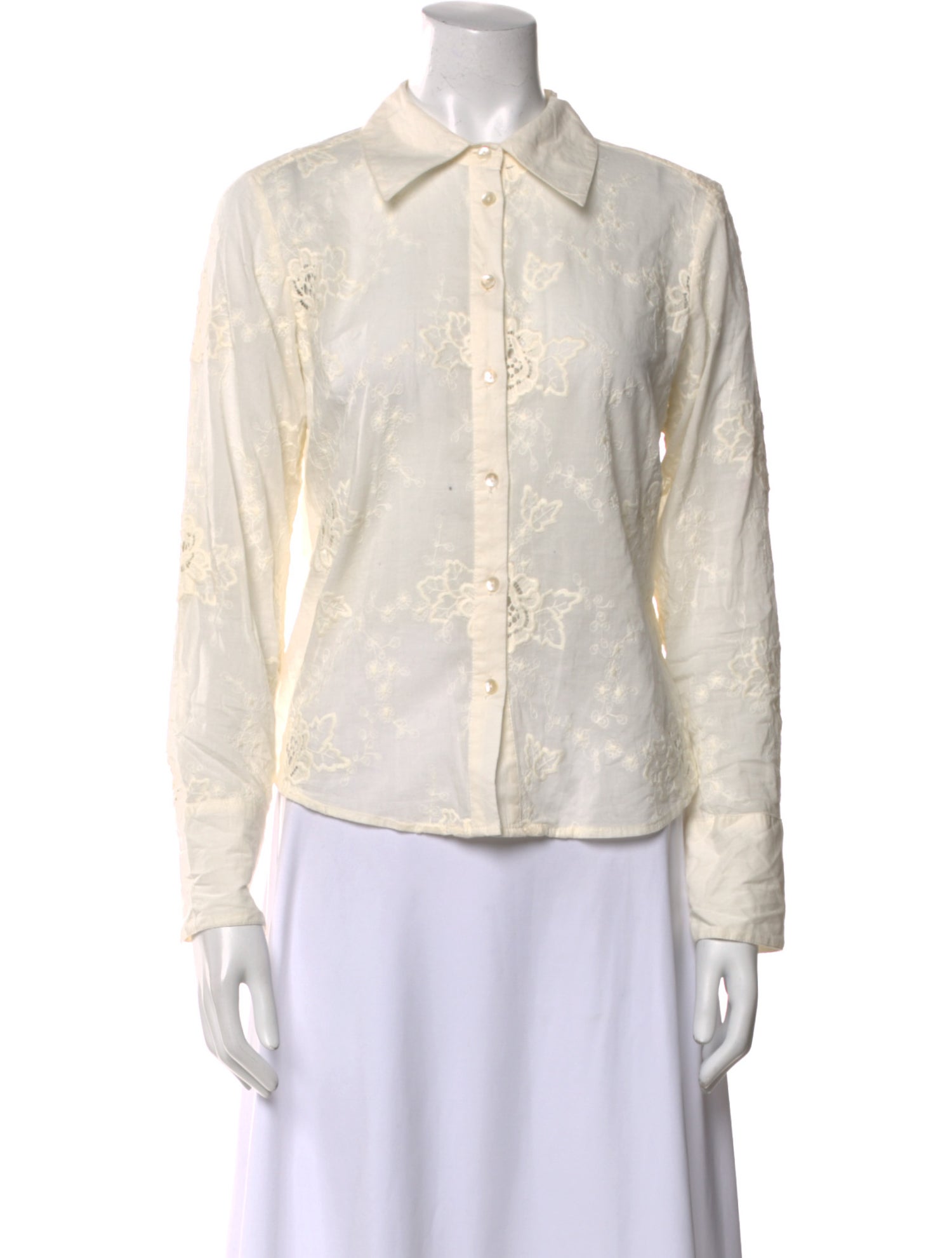 Skall Studio Long Sleeve Button-Up Top