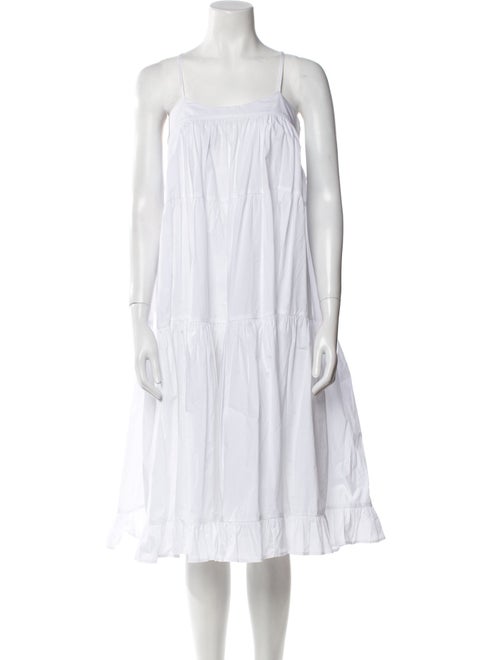 Secular.Lab Square Neckline Midi Length Dress