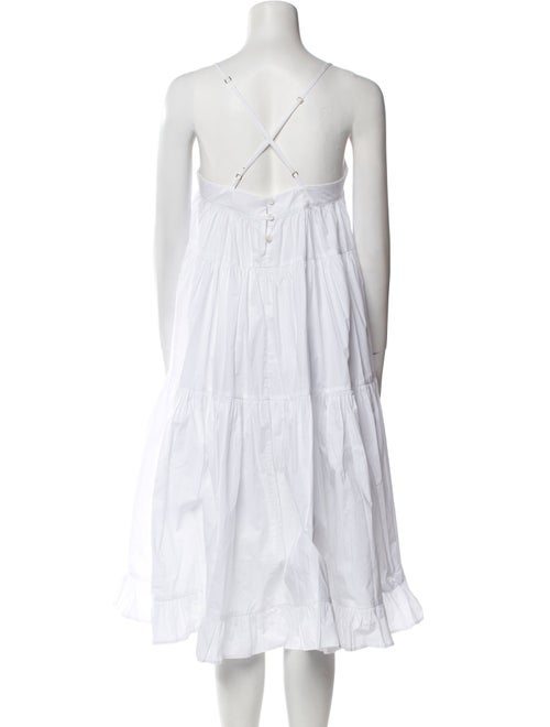 Secular.Lab Square Neckline Midi Length Dress