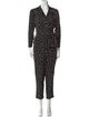 Rebecca Taylor Printed V-Neck Jumpsuit