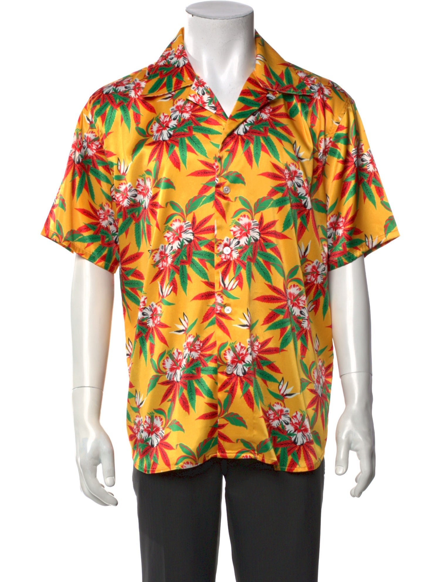 SSS World Corp. Floral Print Short Sleeve Shirt
