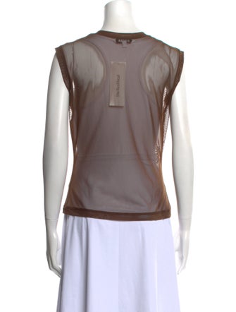 Saint Sintra Printed Scoop Neck Top