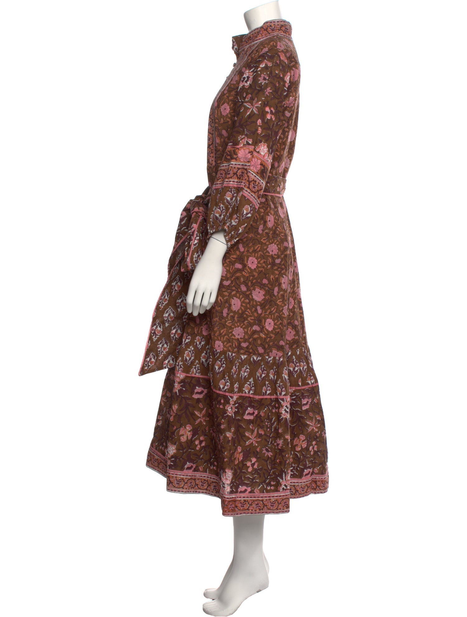 Sue Sartor Floral Print Long Dress