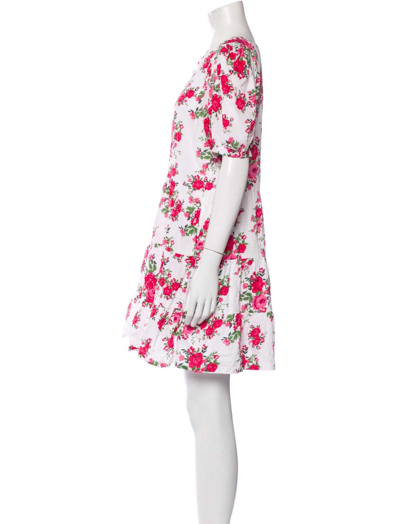 Sue Sartor Floral Print Mini Dress