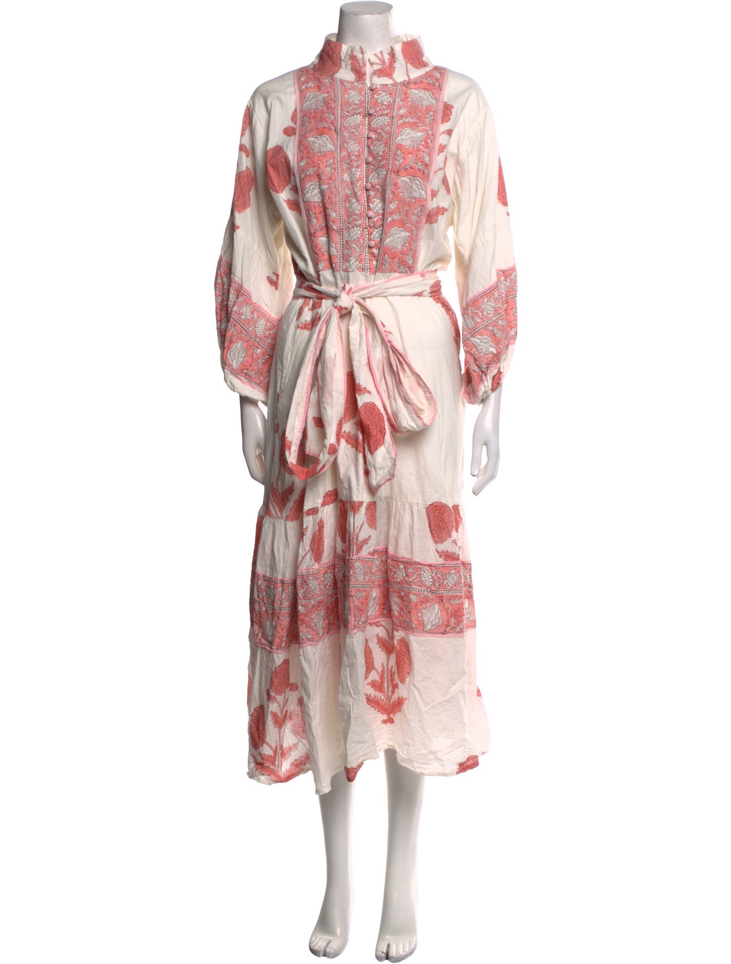 Sue Sartor Floral Print Long Dress