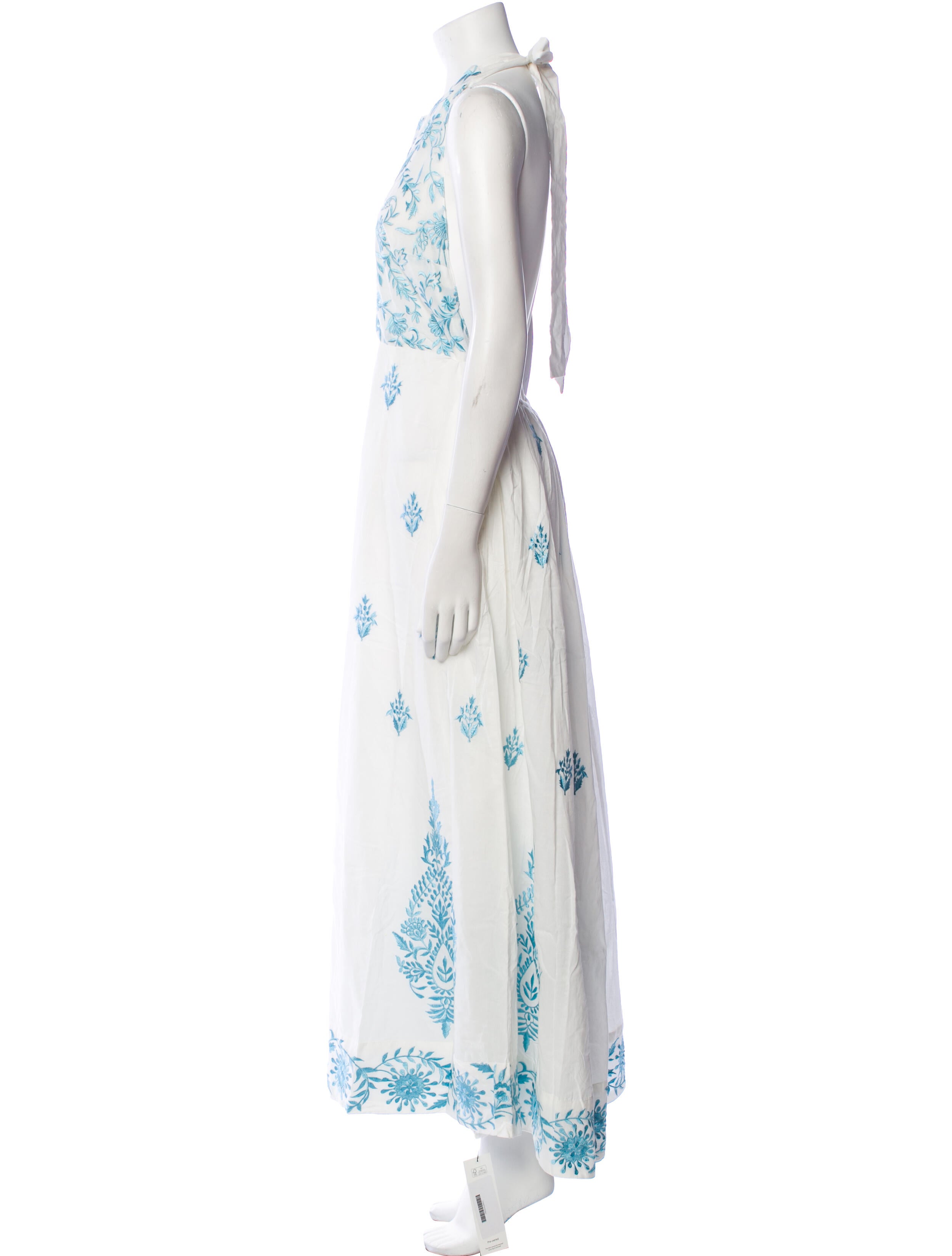 Sue Sartor Floral Print Long Dress