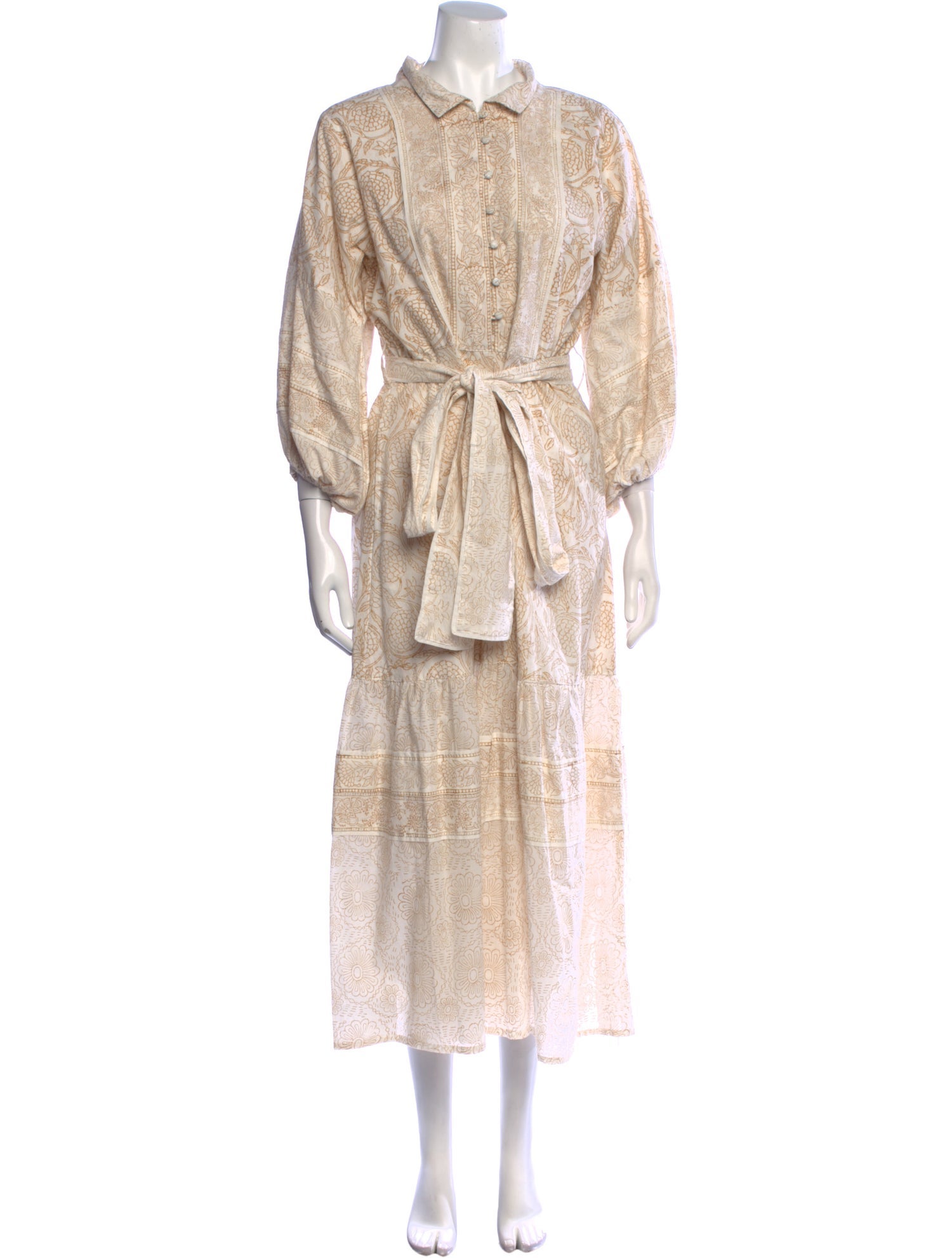 Sue Sartor Paisley Print Long Dress