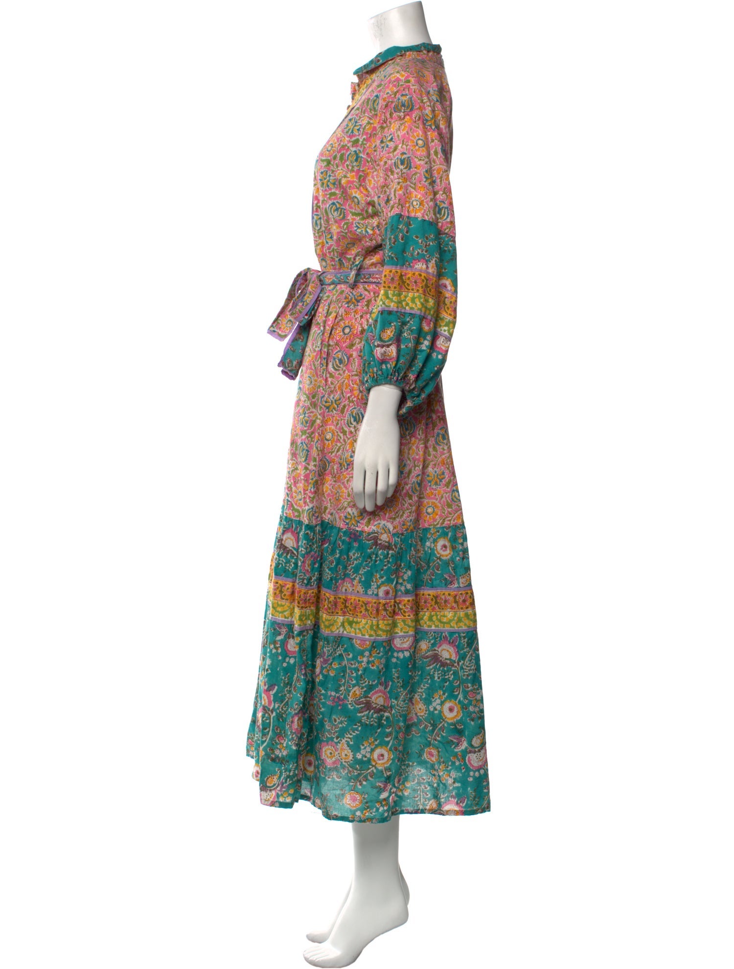 Sue Sartor Paisley Print Long Dress