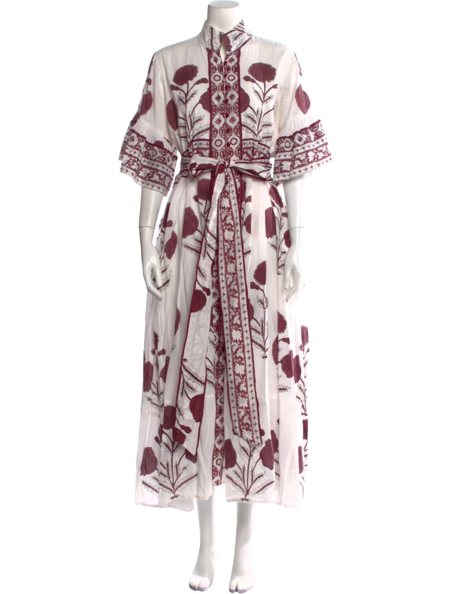 Sue Sartor Floral Print Long Dress