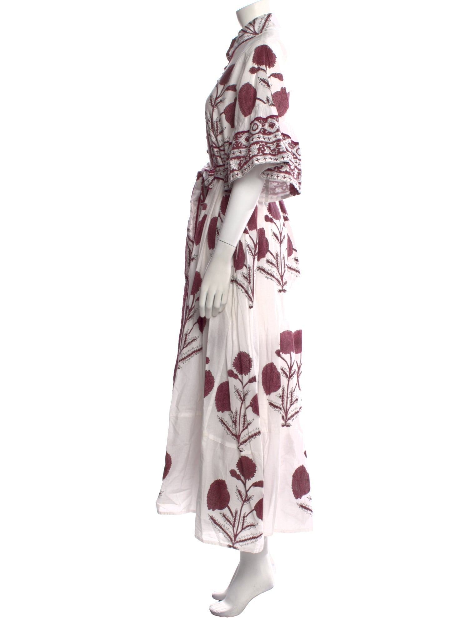 Sue Sartor Floral Print Long Dress