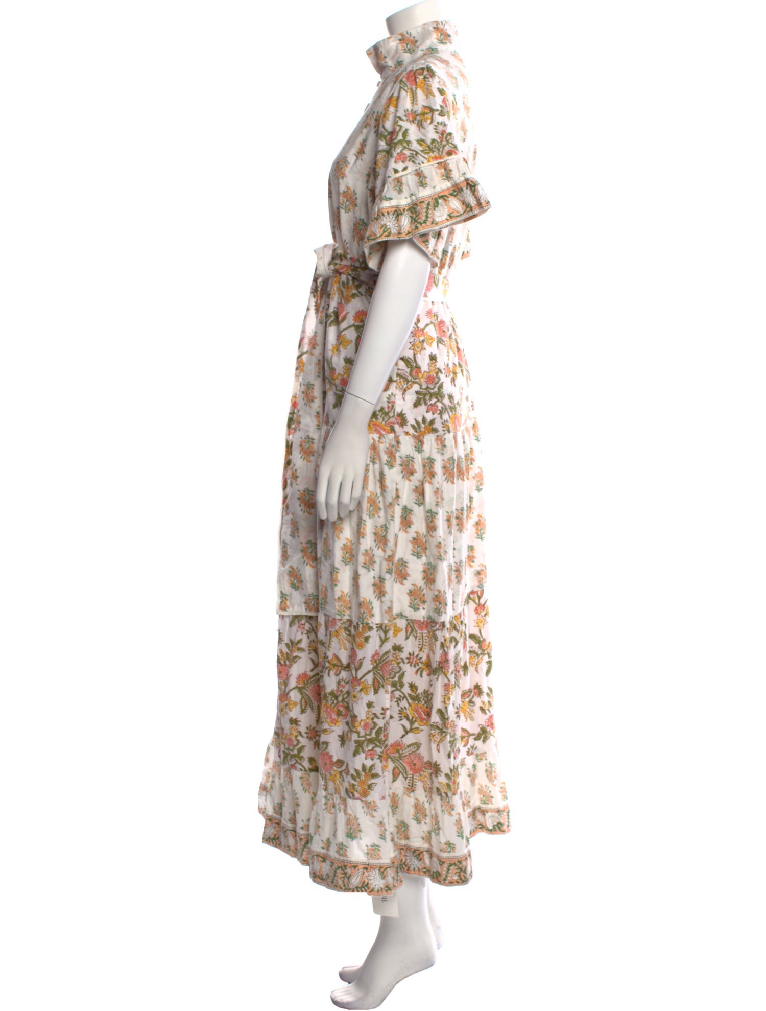 Sue Sartor Floral Print Long Dress