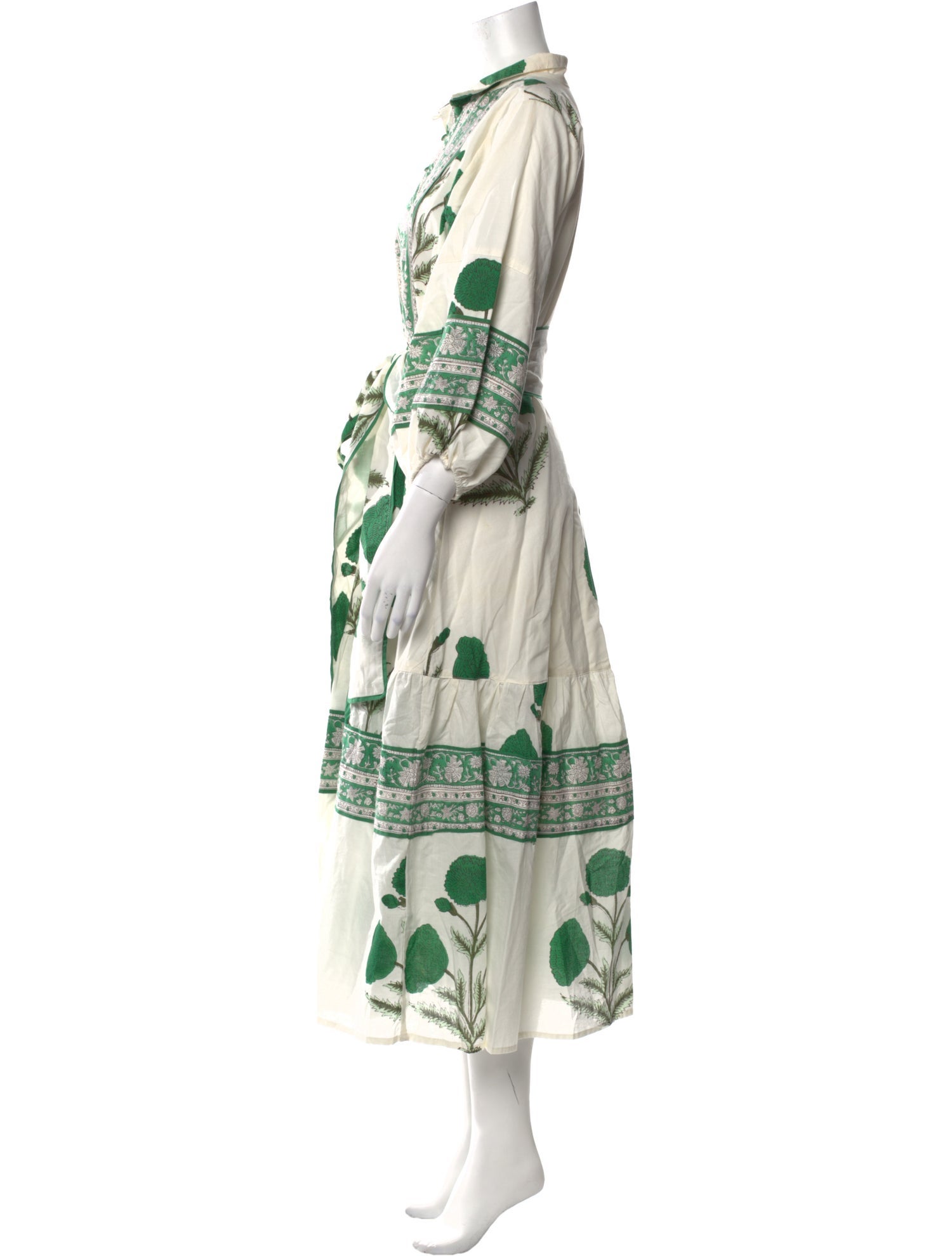 Sue Sartor Floral Print Long Dress