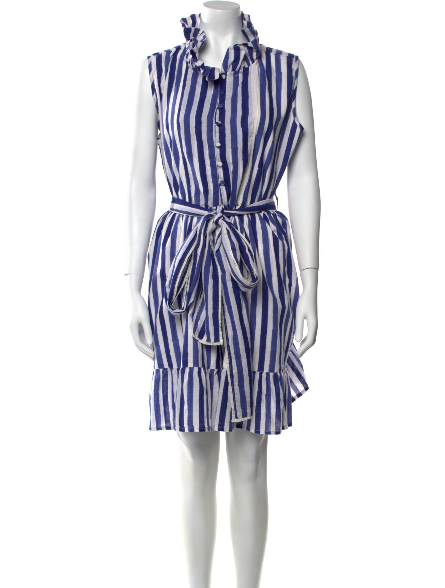 Sue Sartor Striped Mini Dress