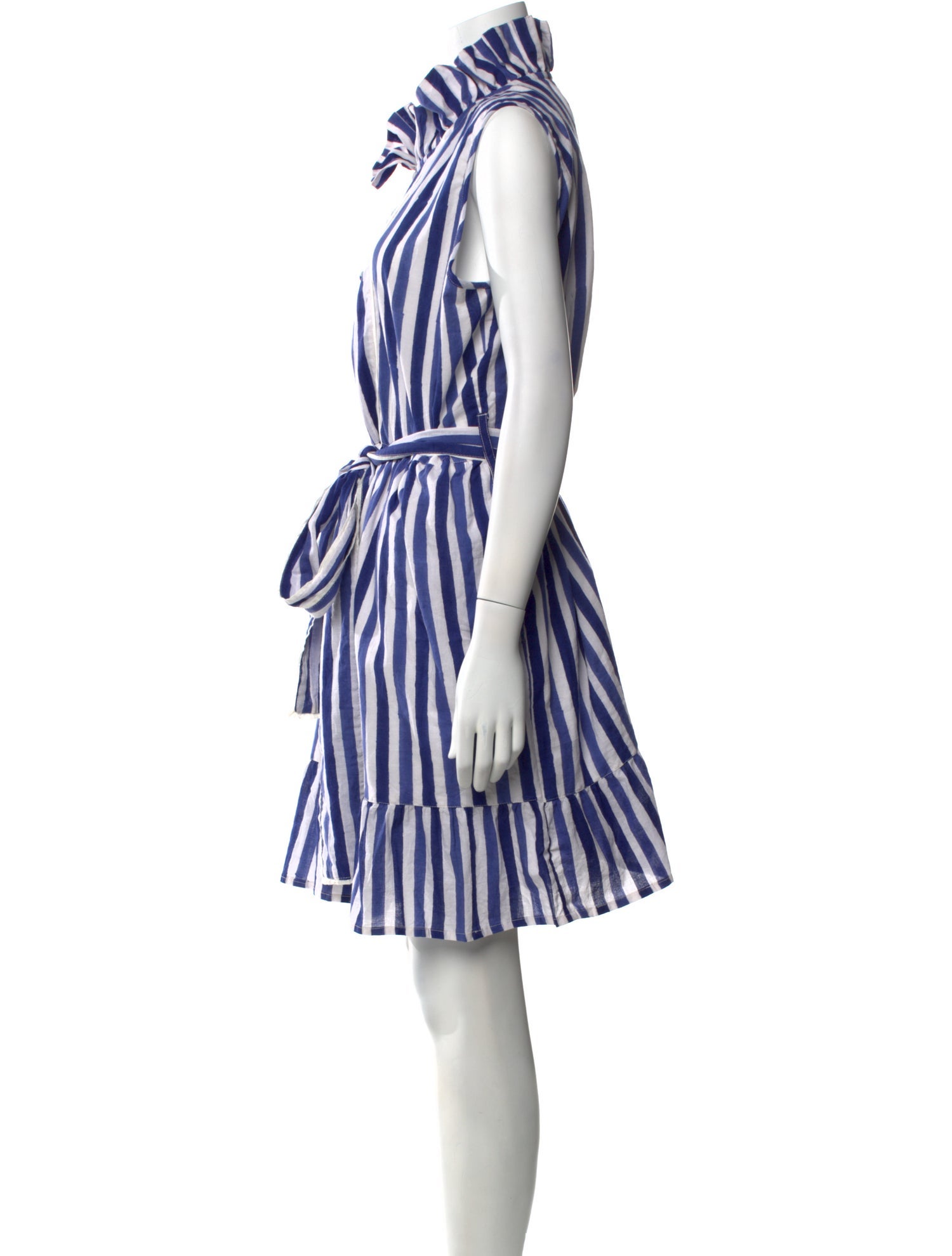 Sue Sartor Striped Mini Dress