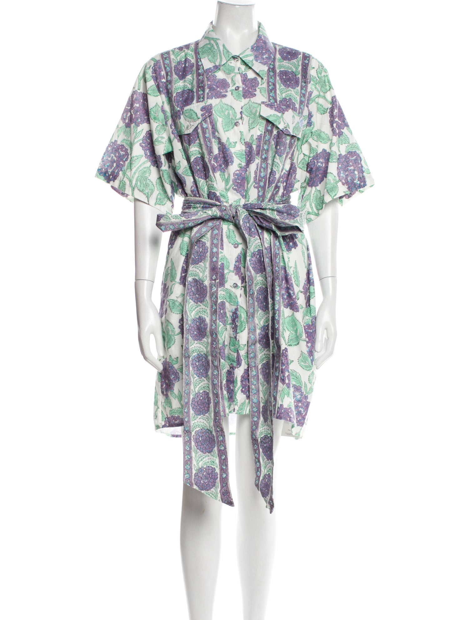 Sue Sartor Floral Print Mini Dress