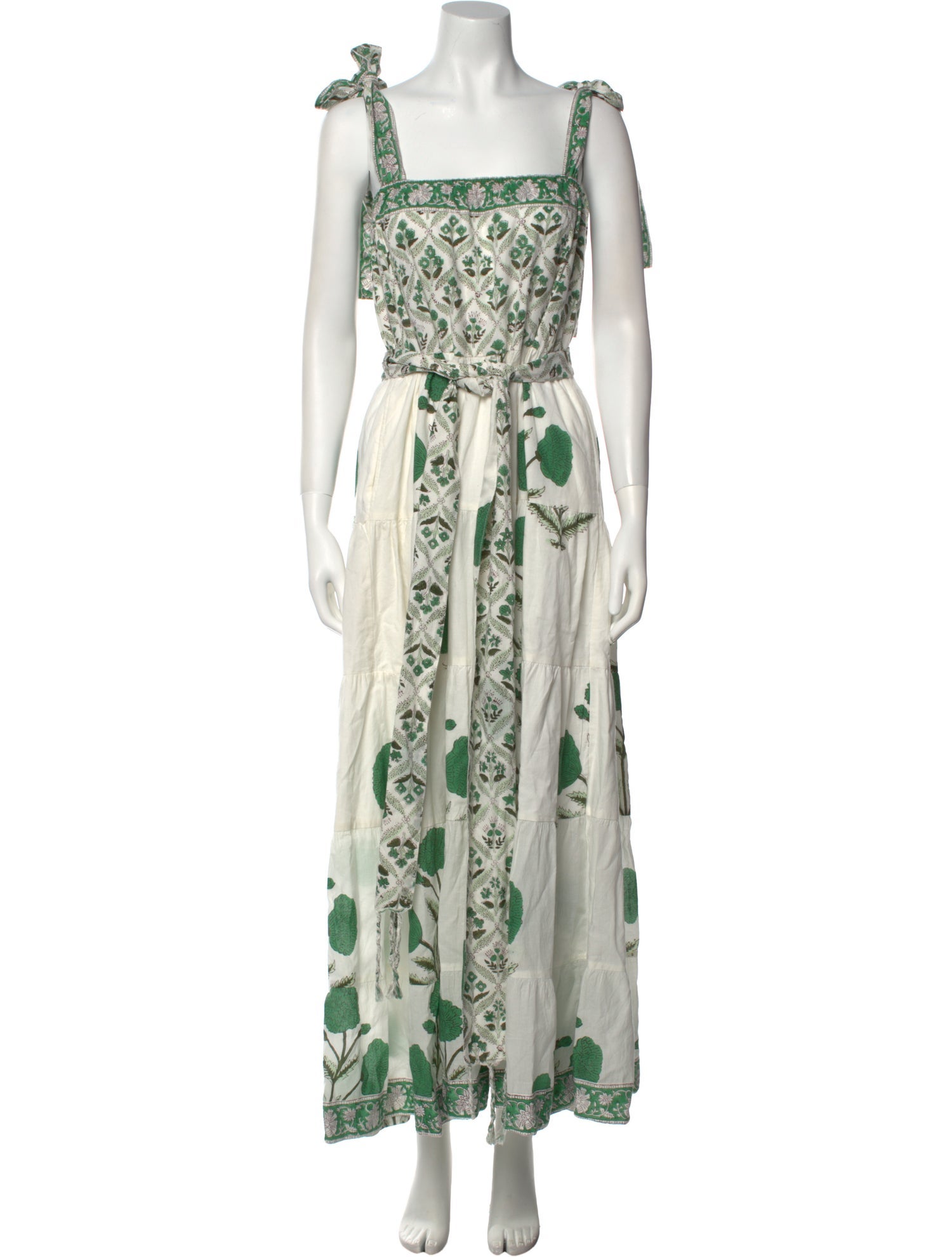 Sue Sartor Floral Print Long Dress