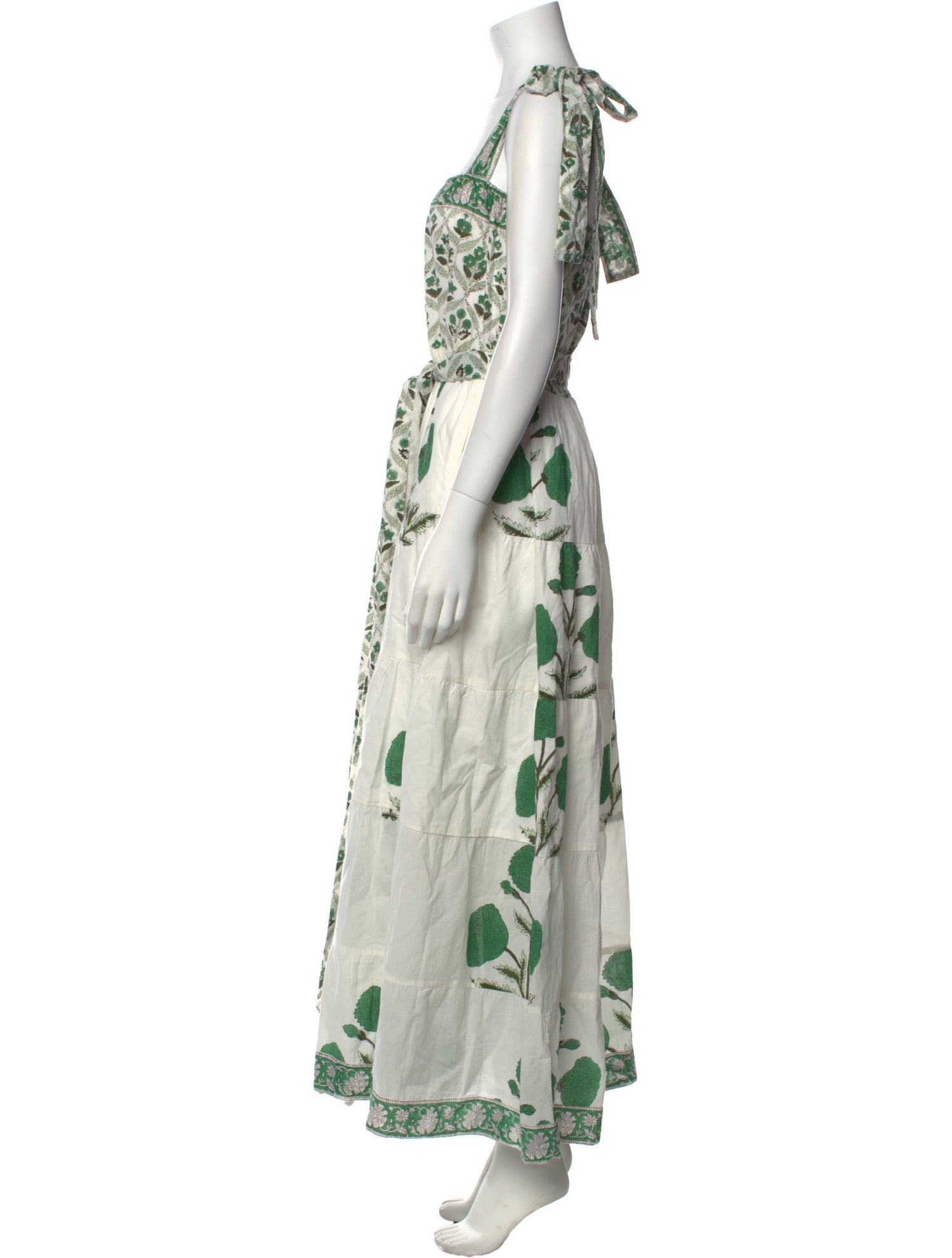 Sue Sartor Floral Print Long Dress