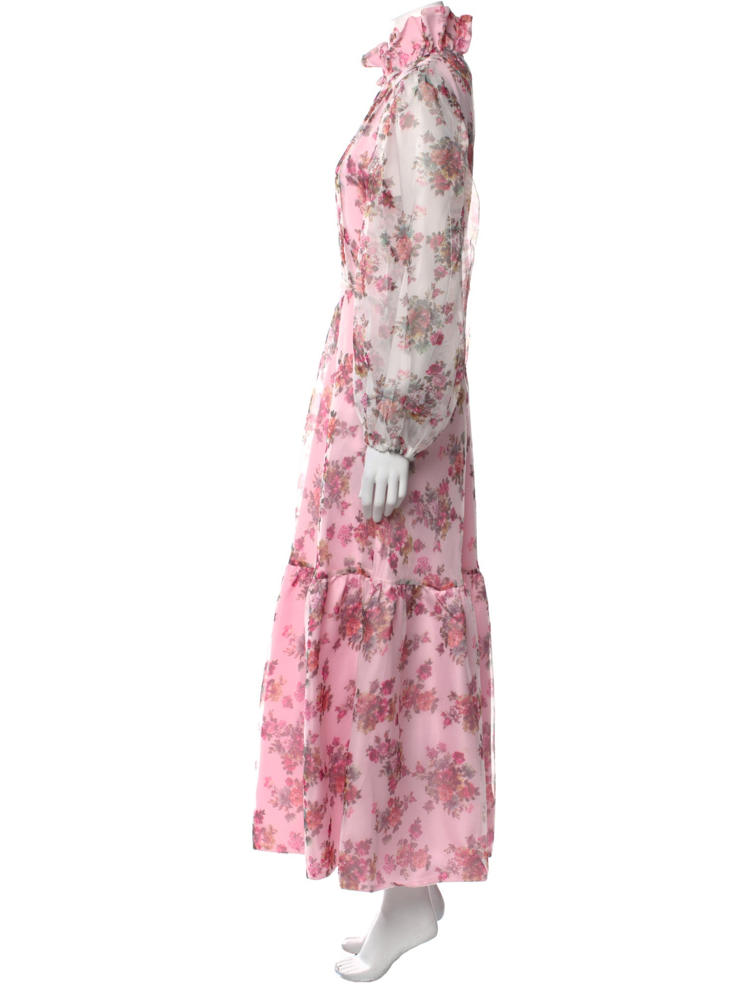 Sue Sartor Floral Print Long Dress