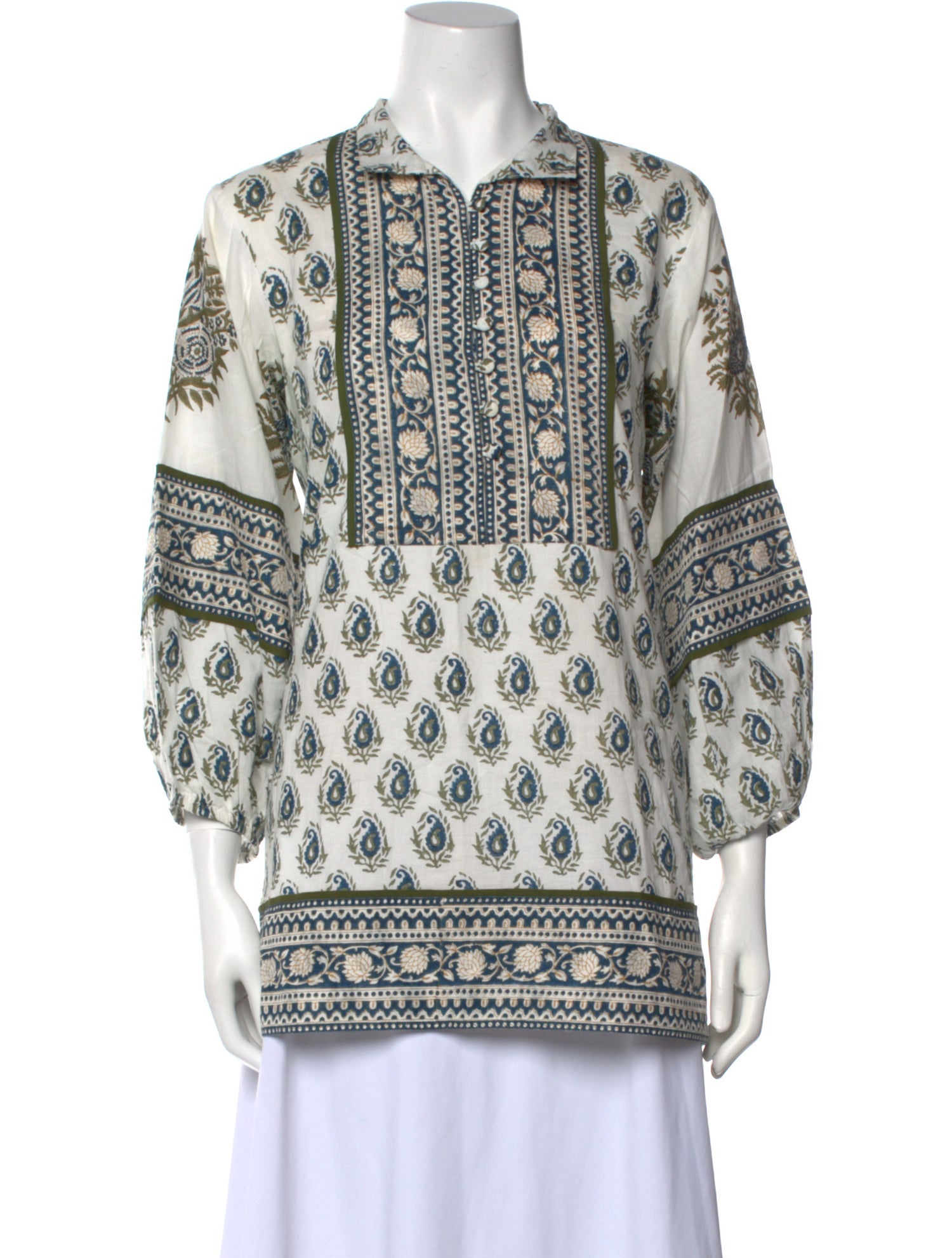 Sue Sartor Printed Long Sleeve Tunic