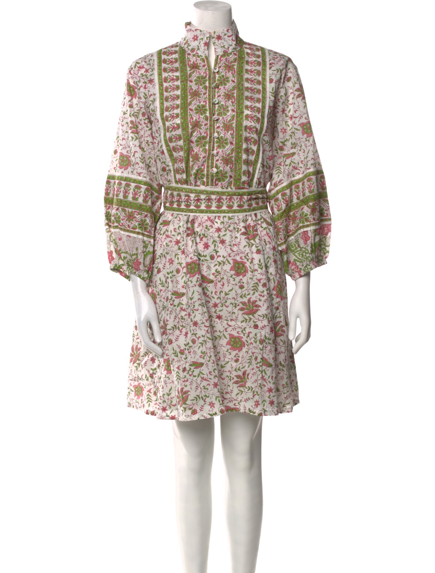 Sue Sartor Floral Print Mini Dress