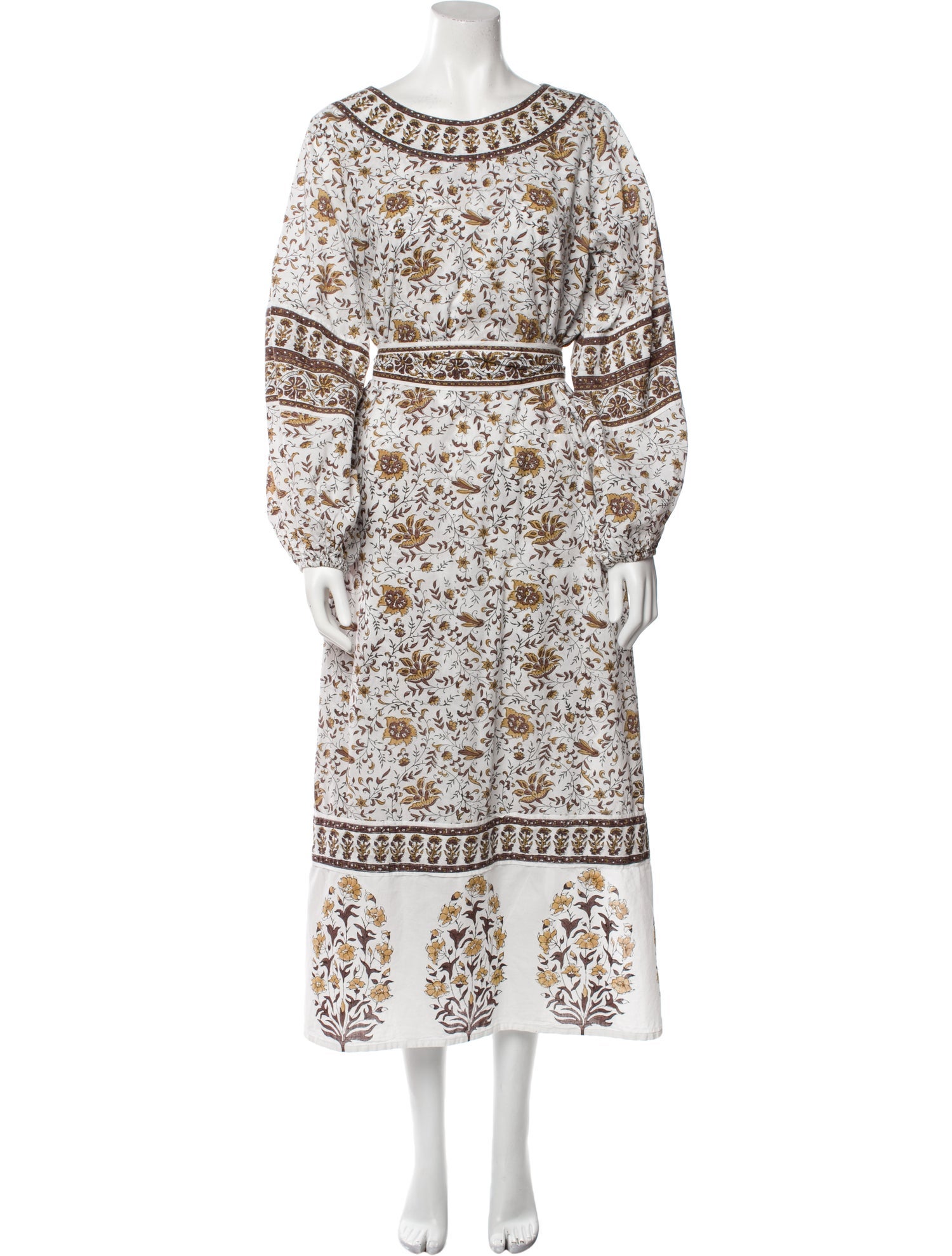 Sue Sartor Floral Print Long Dress