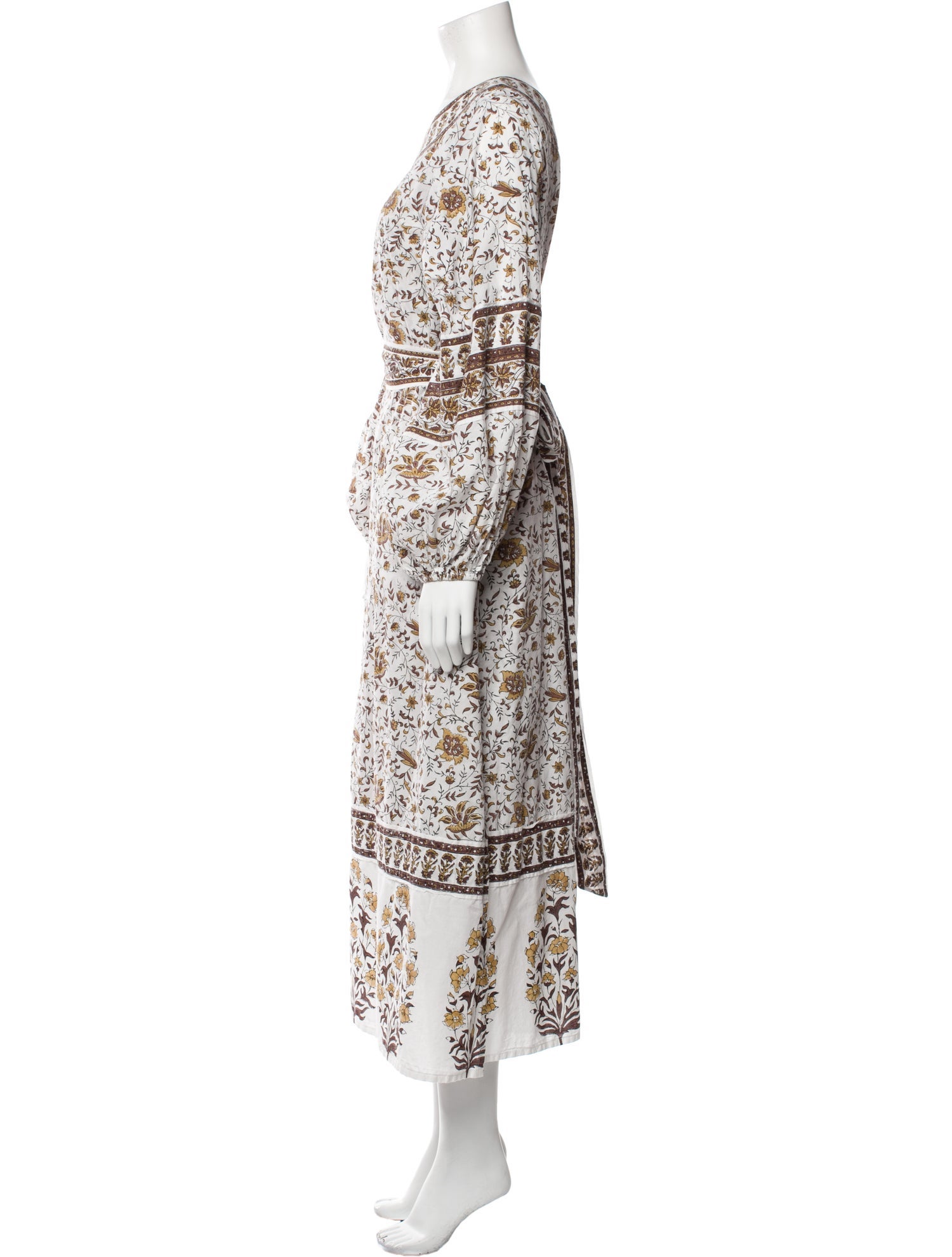 Sue Sartor Floral Print Long Dress