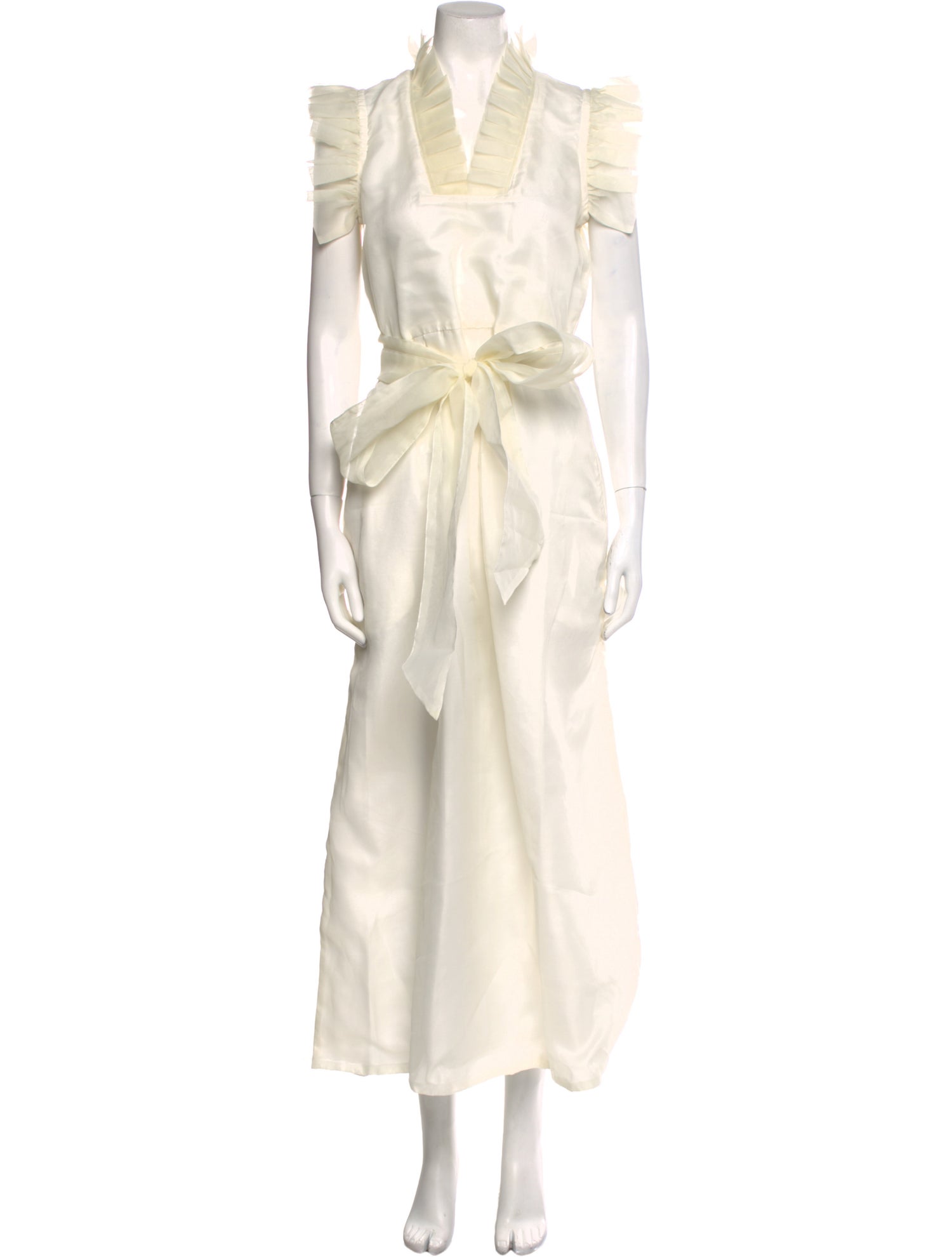 Sue Sartor V-Neck Long Dress