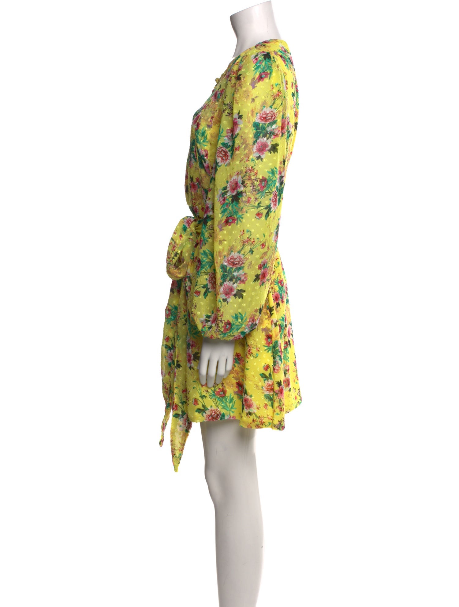 Sue Sartor Floral Print Mini Dress