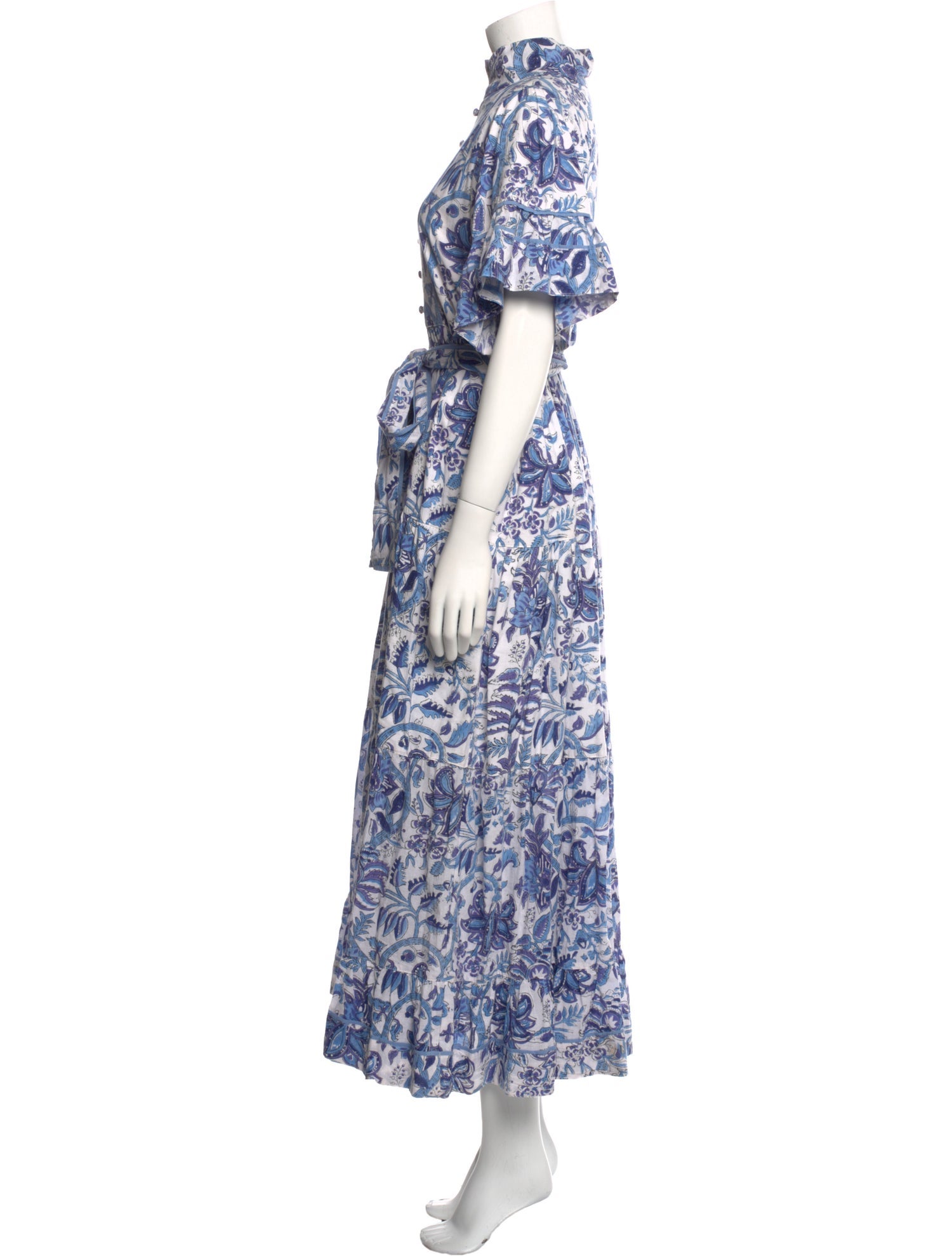 Sue Sartor Floral Print Long Dress