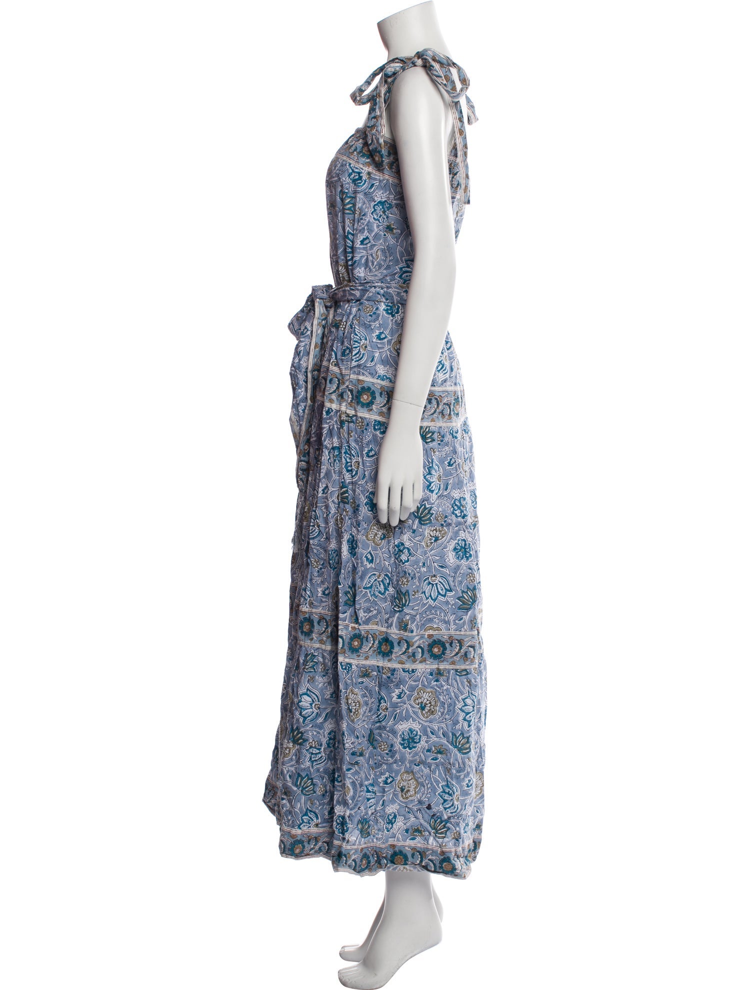Sue Sartor Paisley Print Midi Length Dress