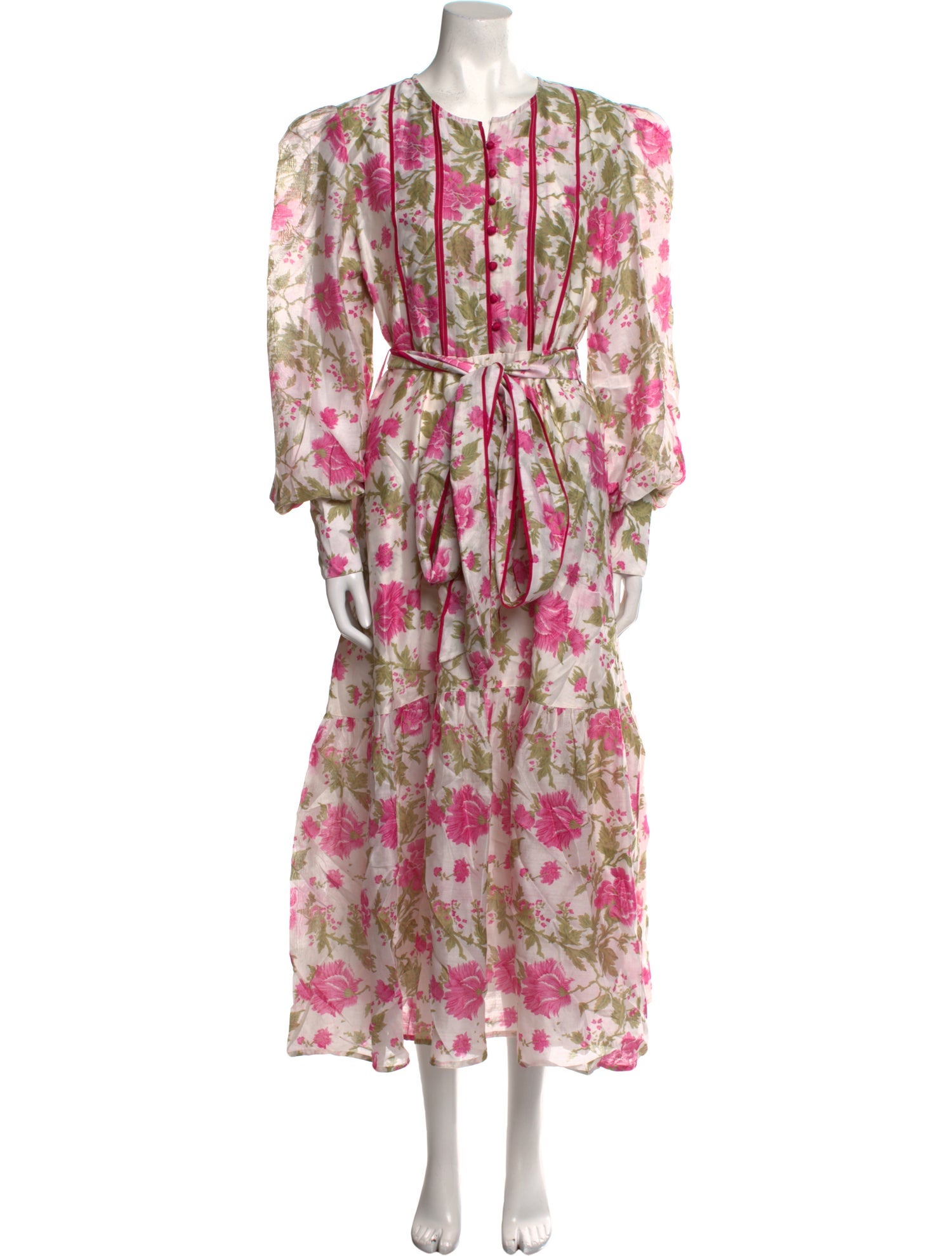 Sue Sartor Floral Print Long Dress